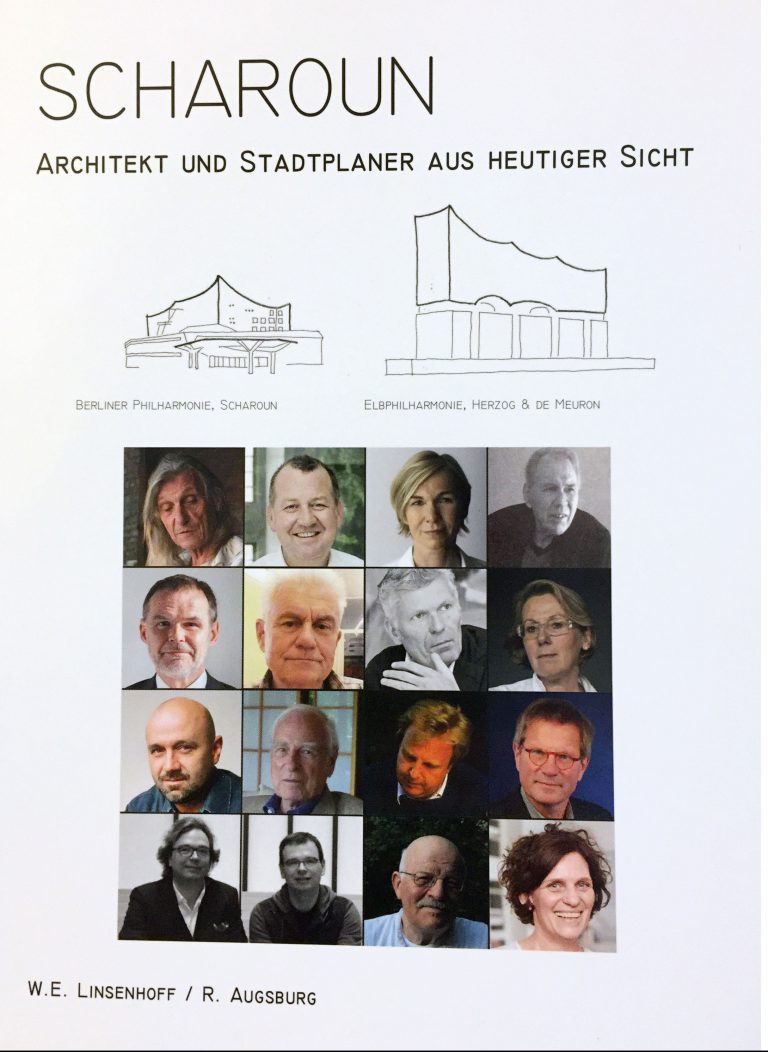 Neueste Veröffentlichung zur Architektur von Hans Scharoun, Wolfgang Linsenhoff stellt in seiner vor Kurzem erschienen Veröffentlichung die Frage nach der Bedeutung sowohl von Hans Scharoun als auch seiner Architektur für die jetzige Generation der Architektenschaft. Mit verschiedenen Interviewpartnern diskutiert er den Einfluss Scharouns und lässt dabei kontroverse Stimmen sprechen. Das Buch ist vor dem Hintergrund des aktuellen Diskurs am Kulturforum entstanden: "Der aktuelle Wettbewerb zur Erweiterung der Nationalgalerie auf dem Gelände des Kulturforums wird zeigen, ob es gelingt, Entwurfsgedanken von Scharoun aus der Nachkriegszeit zu würdigen und trotzdem ein nun funktionierendes Haus der Mitte (Scharoun) als Museumserweiterung zu schaffen". (Linsenhoff im Vorwort) Neueste Veröffentlichung zur Architektur von Hans Scharoun